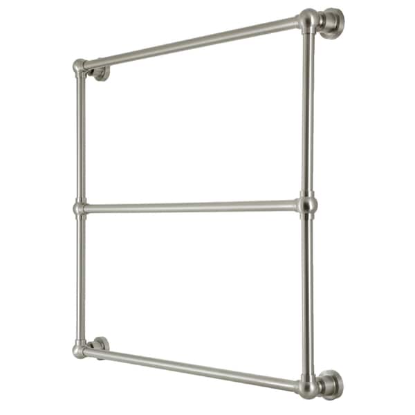Kingston Brass 36" x 32" Wall Mount Towel Rack, Brushed Nickel DTM32363BN - main